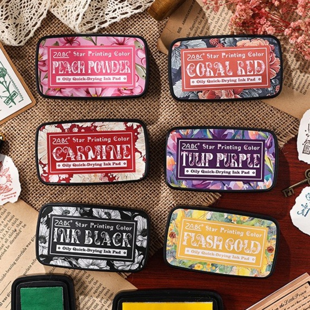 New Colorful Ink Pad Rectangul - Self Inking Stamp avaliação e preço