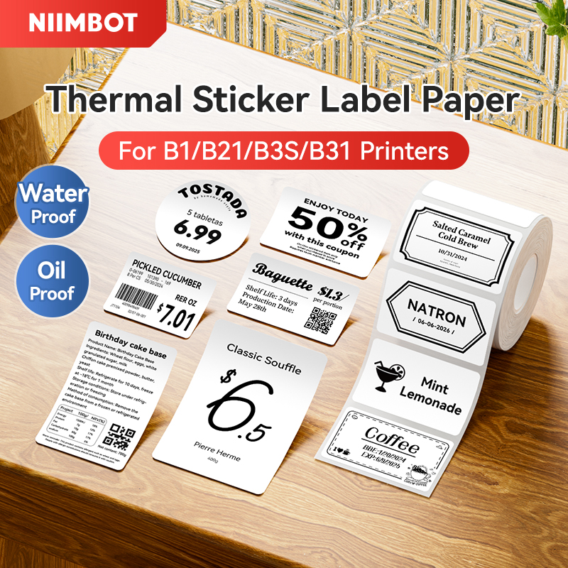 NIIMBOT Thermal Sticker Label  - Label Printer Tape avaliação e preço