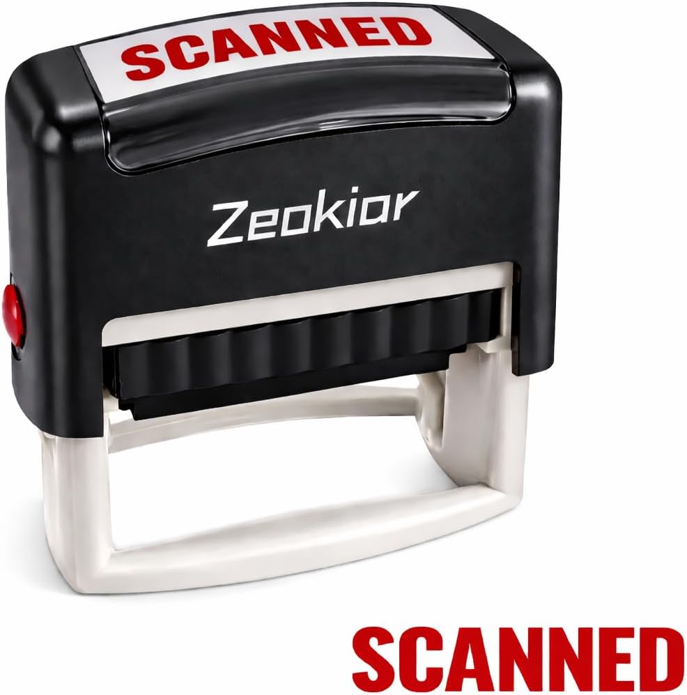 Self-Inking Scanned Stamp, Red - Self Inking Stamp avaliação e preço
