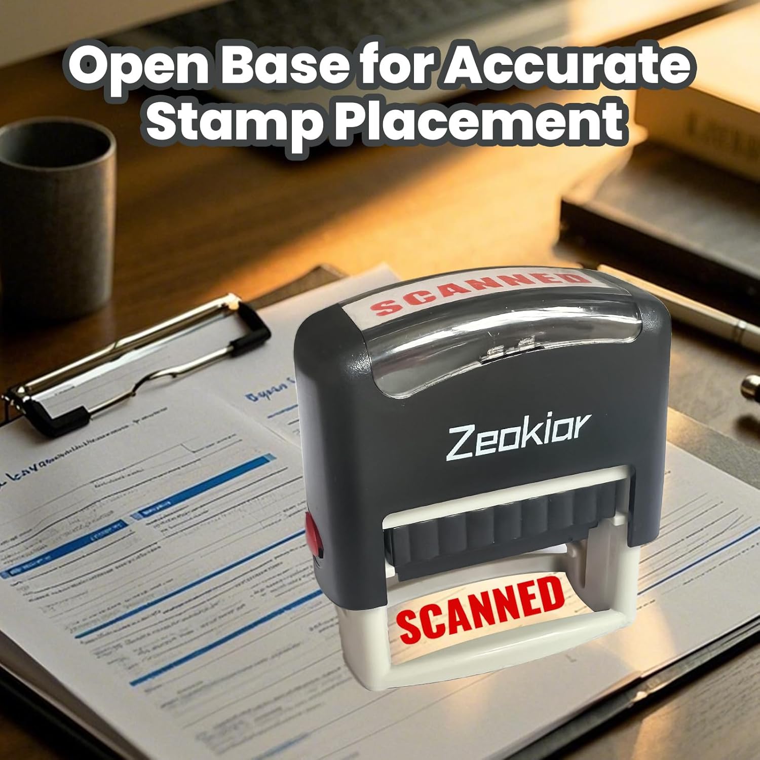 Self-Inking Scanned Stamp, Red - Self Inking Stamp avaliação e preço