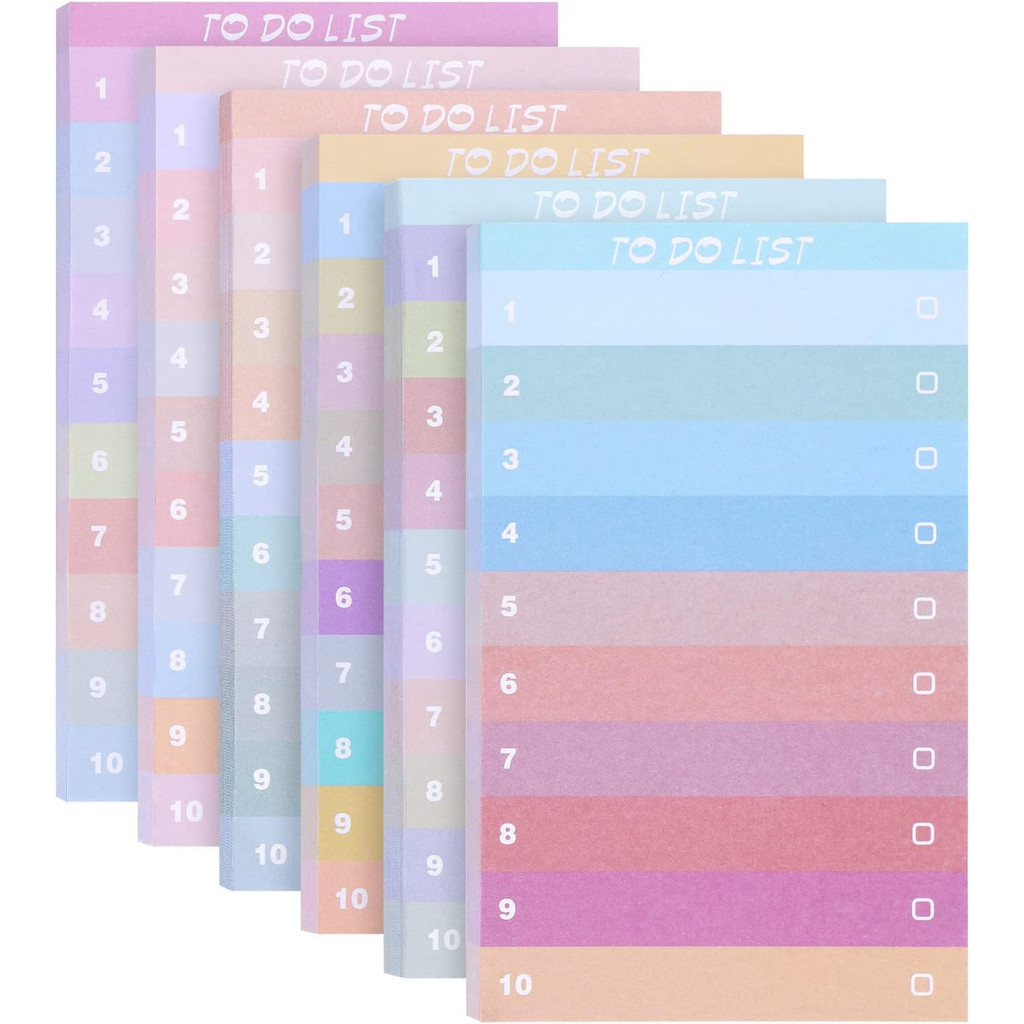 50 Pages Colorful Gradient Sti - Office Stationery Supply List avaliação e preço
