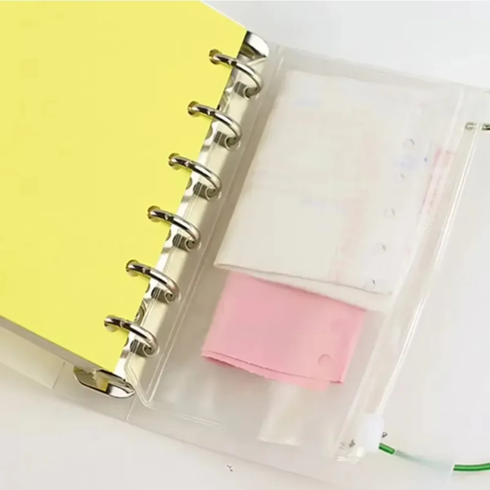 10Pcs  A5 A6 A7 Binder Pocket  - Portfolio Folder Zip avaliação e preço