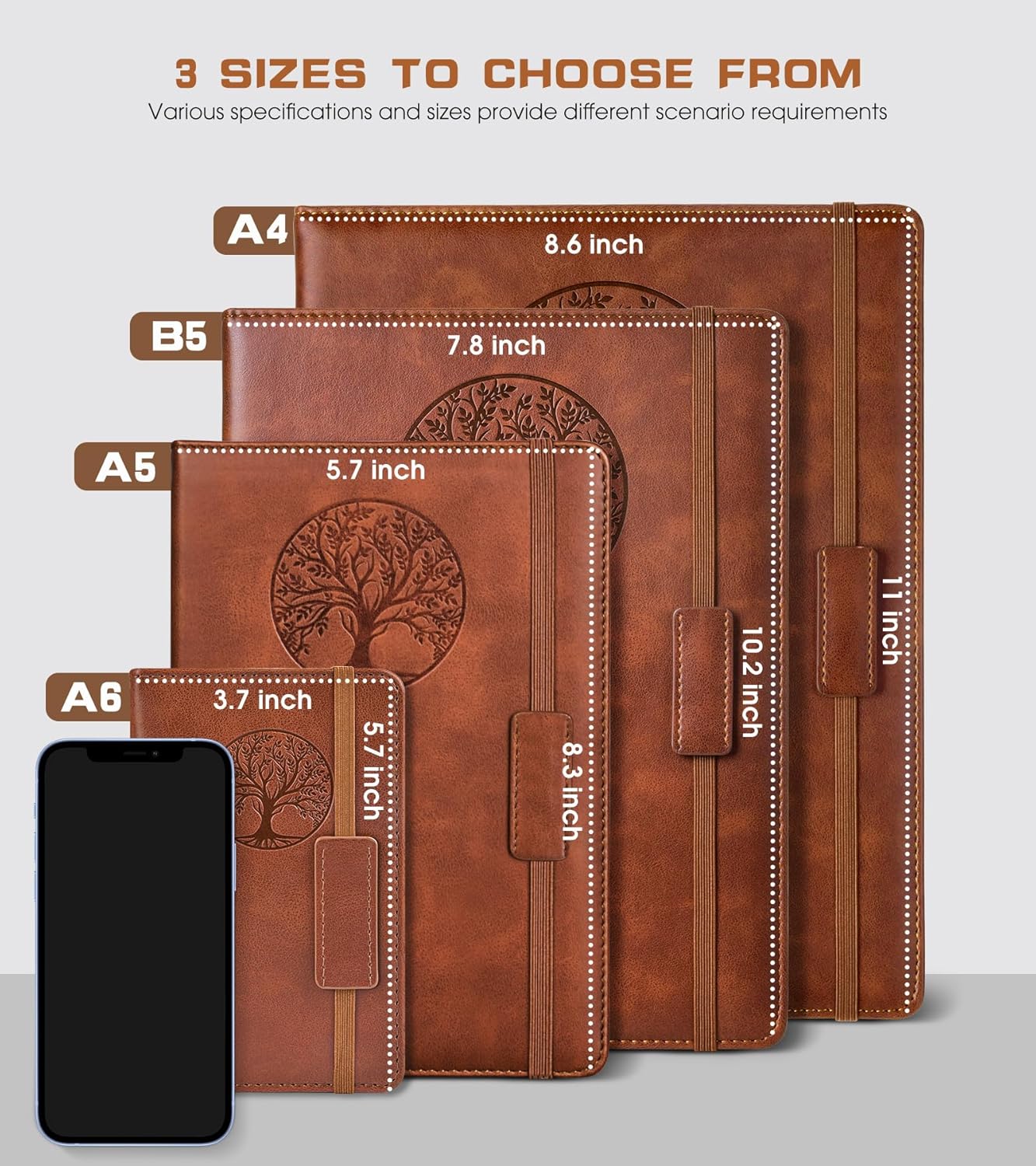 A5 Hardcover Vintage Leather J - Journal Leather Hardcover avaliação e preço