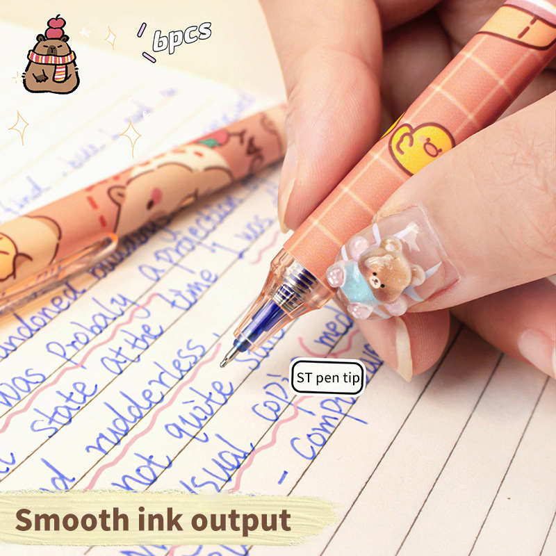 6Pcs Lovely Black and Blue Gel - Fountain Pen Ink avaliação e preço