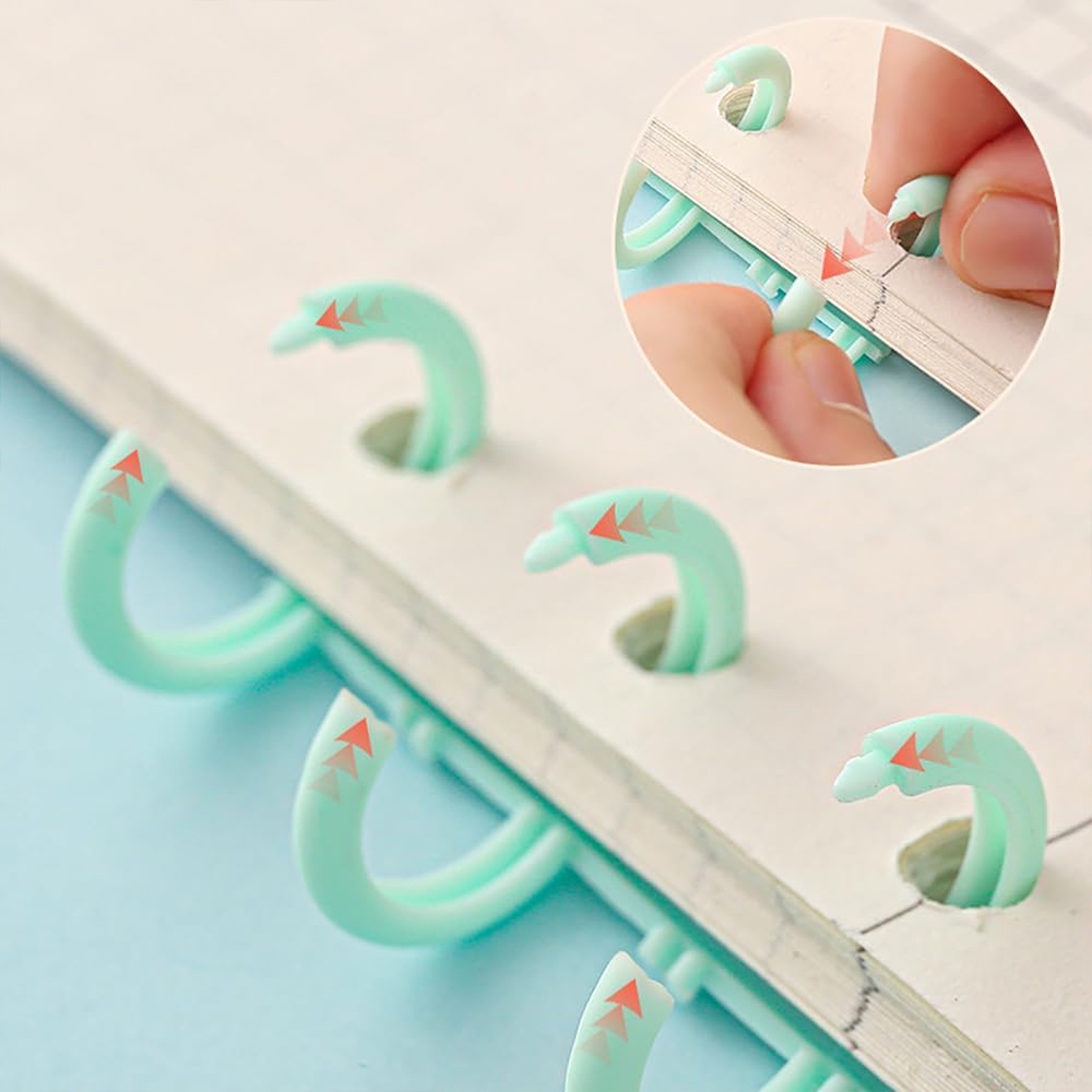 5/10Pcs Loose Leaf Binder Ring - Binding Comb Plastic avaliação e preço
