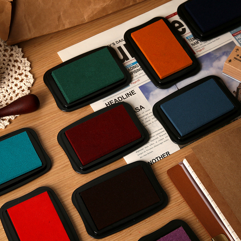 12 Colors Vintage Solid Color  - Self Inking Stamp avaliação e preço