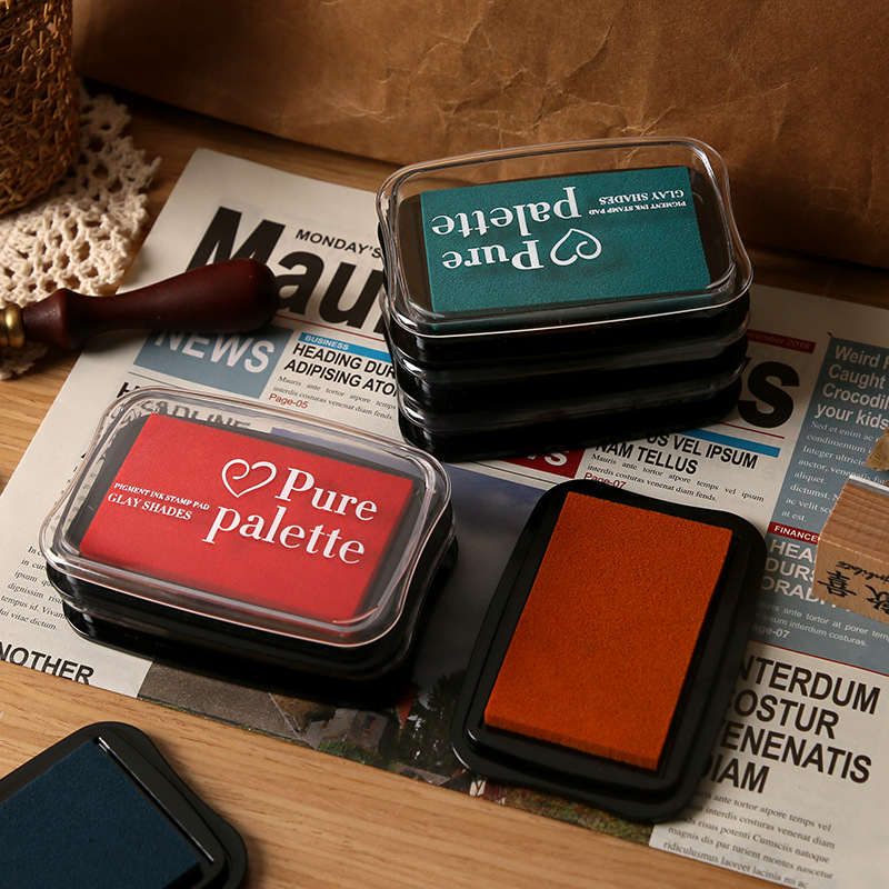 12 Colors Vintage Solid Color  - Self Inking Stamp avaliação e preço