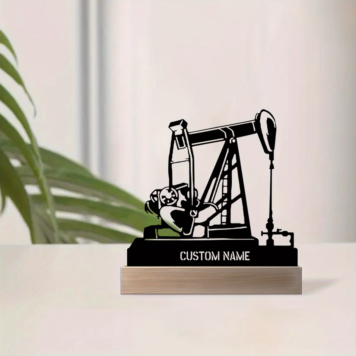 Personalized Oil Rig Desk Name - Desk Name Plate avaliação e preço