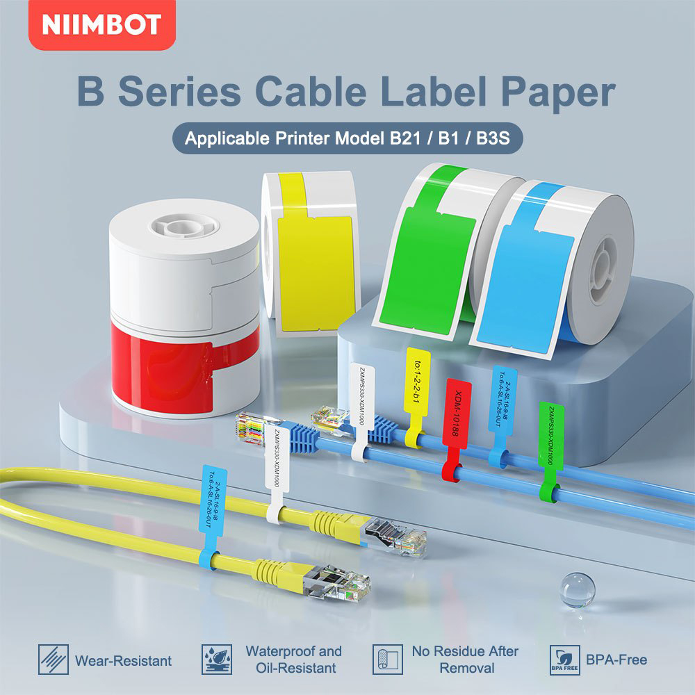Niimbot Cable Label Portable P - Label Printer Tape avaliação e preço