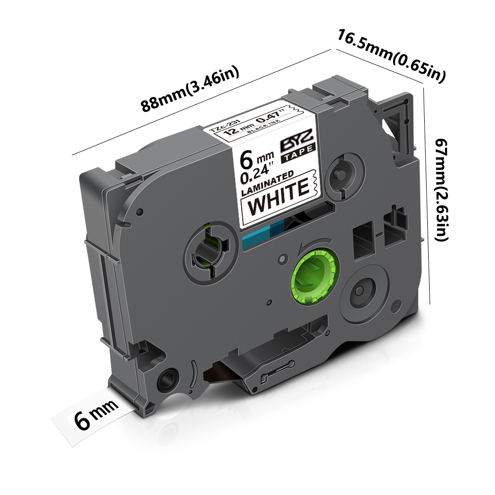 1pack TZe211 Ptouch 6mm/0.24“  - Label Printer Tape avaliação e preço