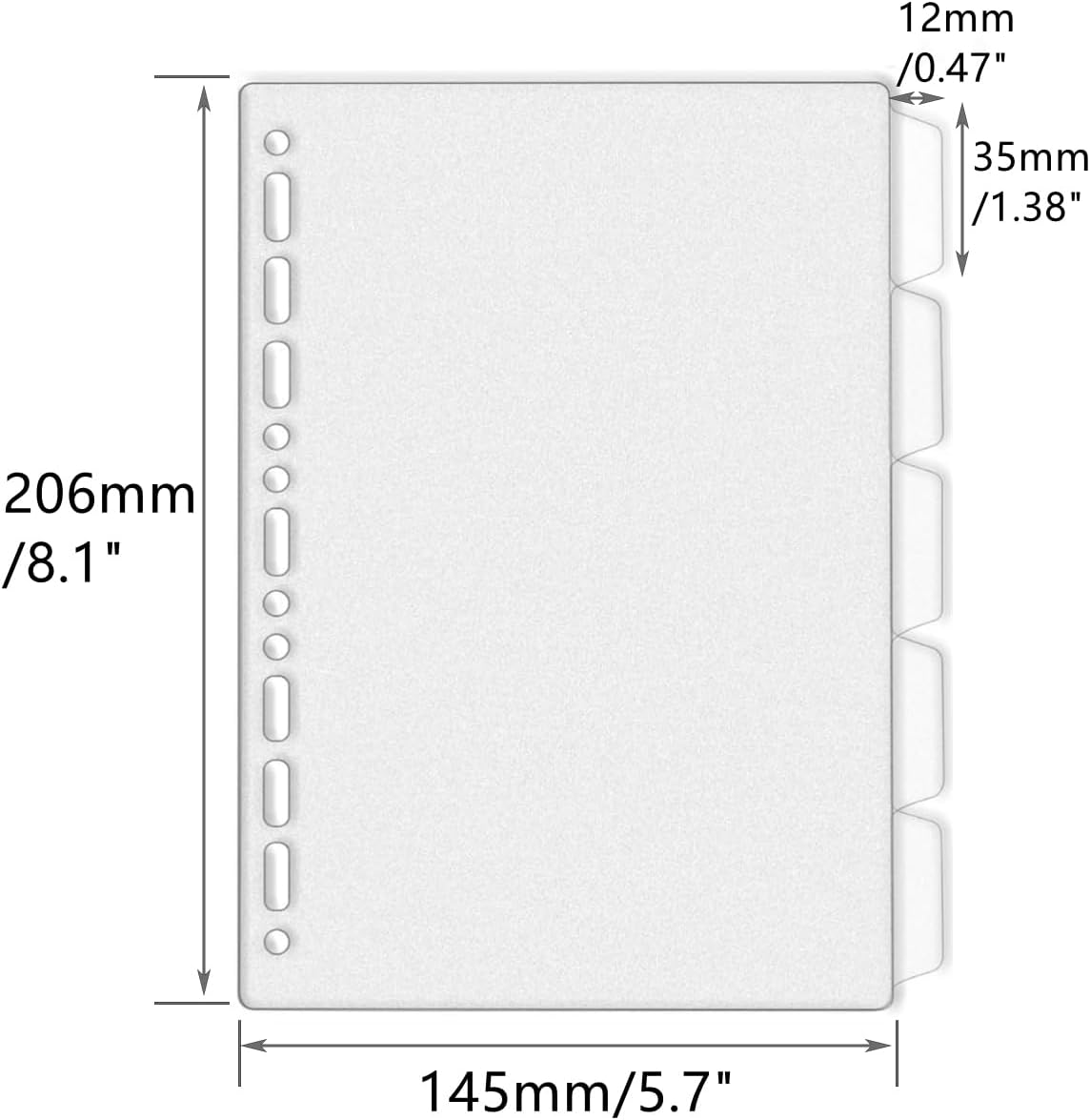 A4 A5 B5 Binder Dividers Gener - Index Tab Divider avaliação e preço