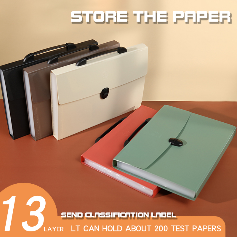 A4 File Folder 13 Layers Fashi - Portfolio Folder Zip avaliação e preço