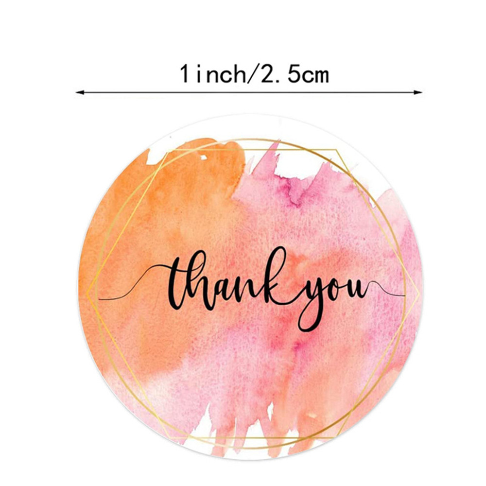 100-500 Pcs Thank You Stickers - Stationery Supplies Business avaliação e preço