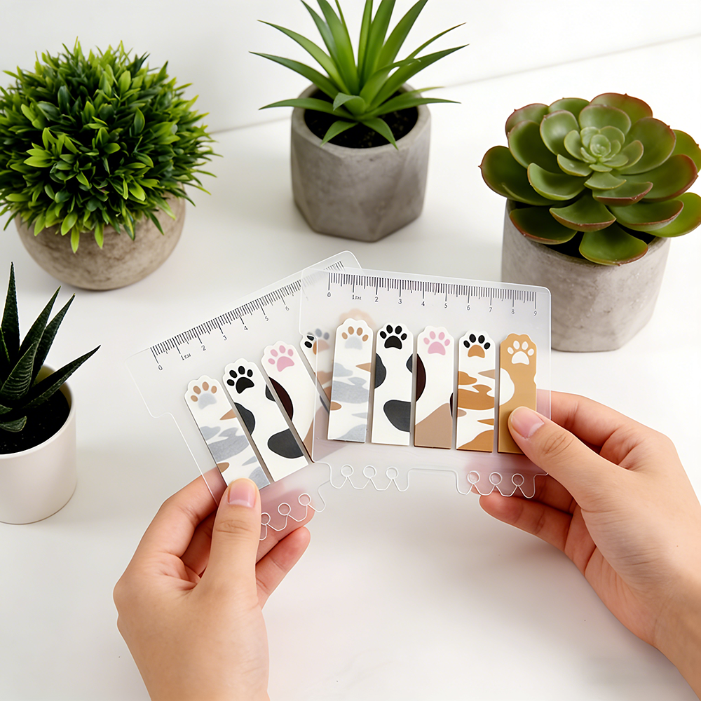 Cute Cat Paw PET Index Tabs, T - Index Tab Divider avaliação e preço