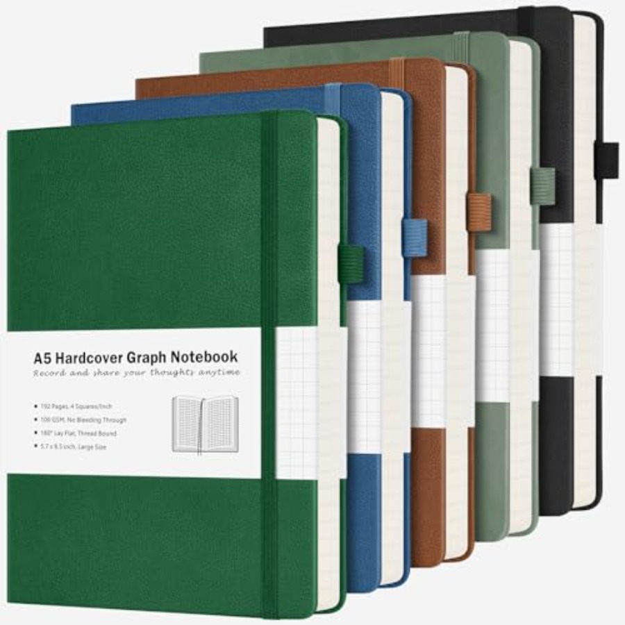 Paper Notebook, 5 Pack Hardcov - Journal Leather Hardcover avaliação e preço