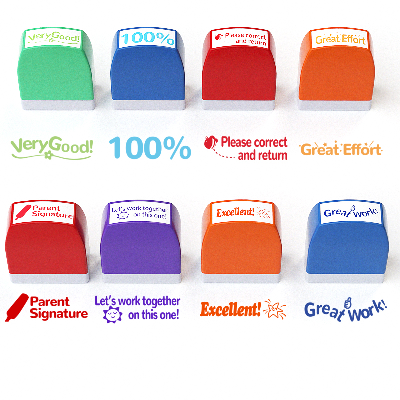 8 Teacher stamps Classroom Tea - Self Inking Stamp avaliação e preço