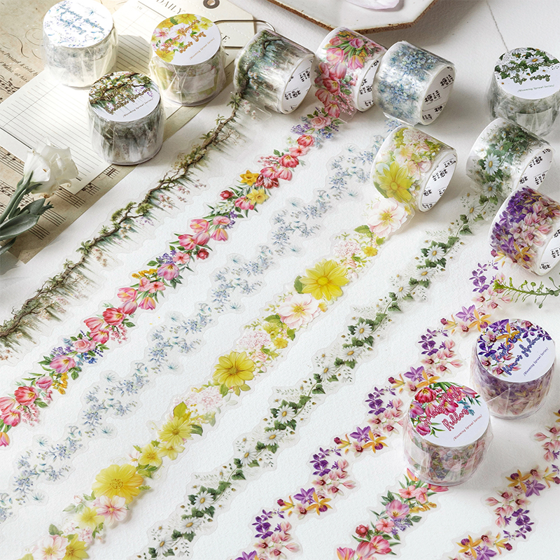 Floral Aesthetic Washi Tape Se - Ideal Stationery & Office Supply avaliação e preço