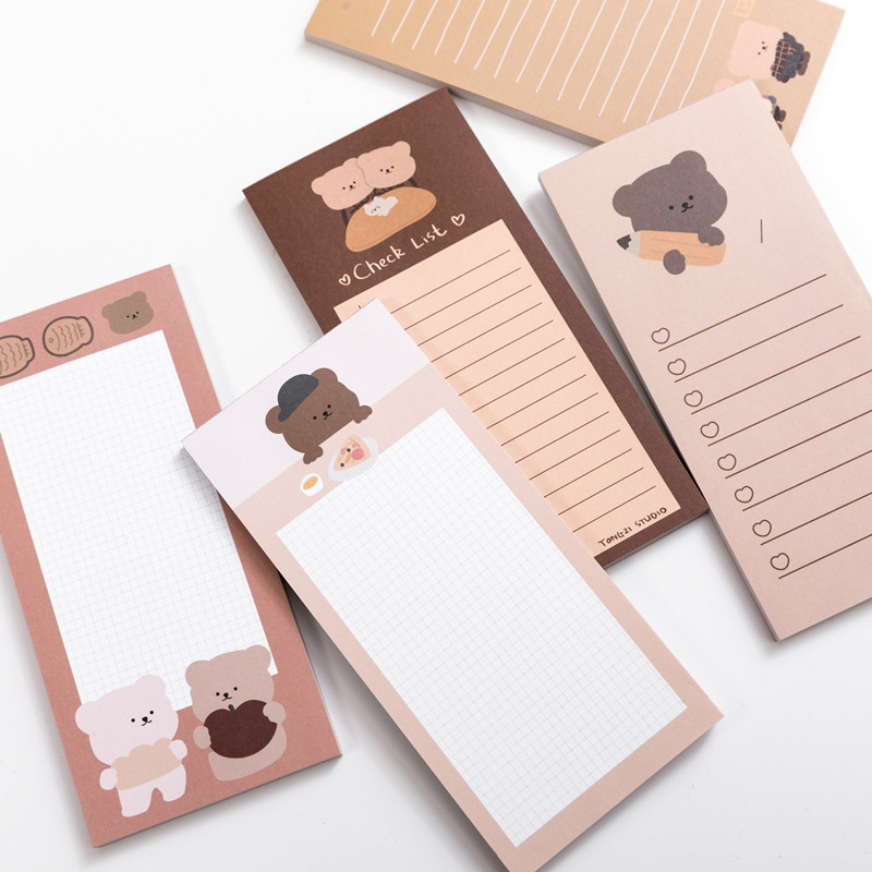 Kawaii Cute Korean Cookie Bear - Office Stationery Supply List avaliação e preço