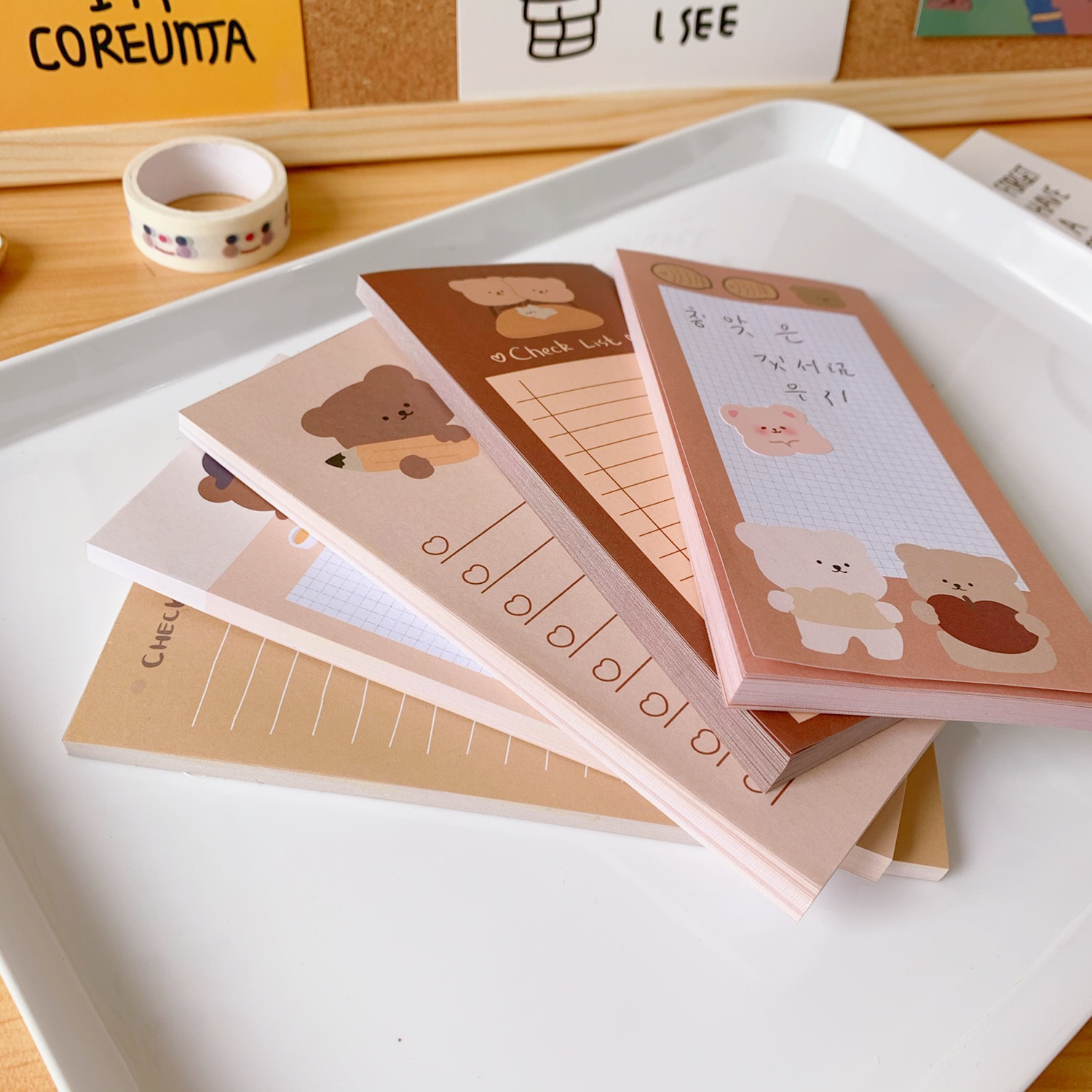 Kawaii Cute Korean Cookie Bear - Office Stationery Supply List avaliação e preço