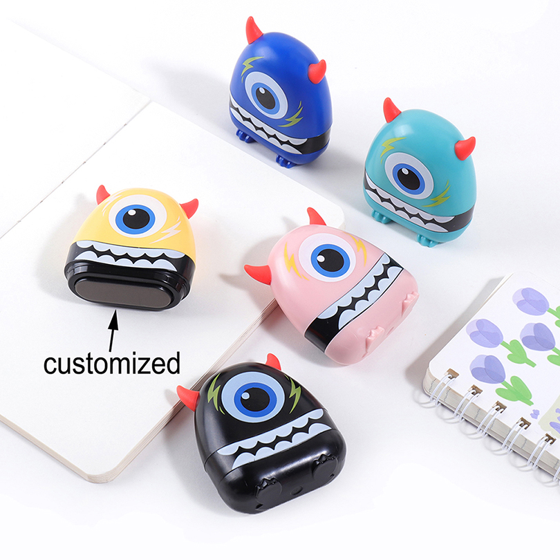 Custom Kids Name Stamp Cartoon - Self Inking Stamp avaliação e preço