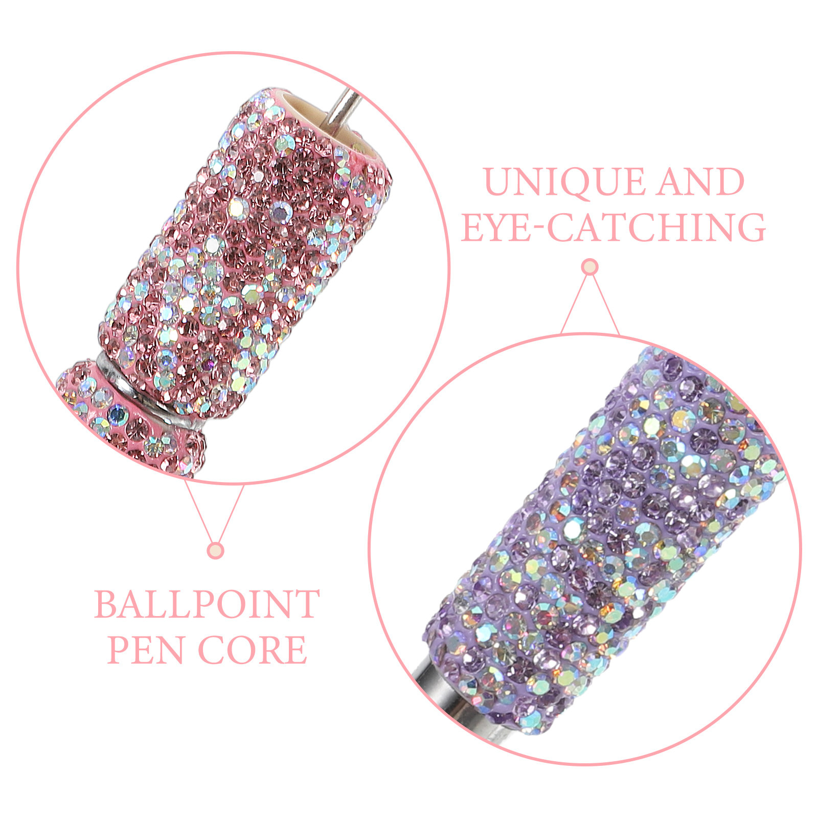 2Pcs Dazzling Crystal Rhinesto - Ideal Stationery & Office Supply avaliação e preço