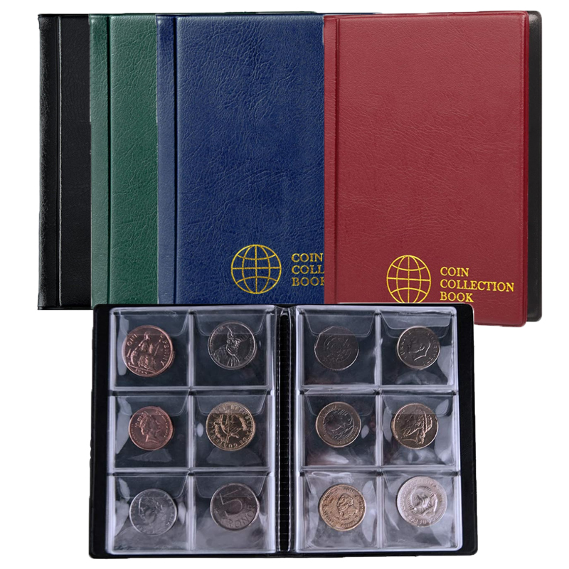 60Pocket Coin Collection Album - Binding Comb Plastic avaliação e preço