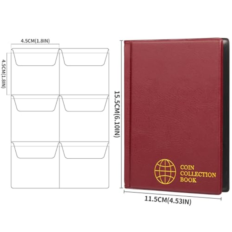 60Pocket Coin Collection Album - Binding Comb Plastic avaliação e preço
