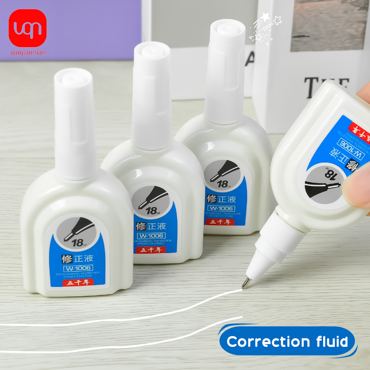 WQN-1/3/6PCS Simple White Corr - Correction Fluid White avaliação e preço