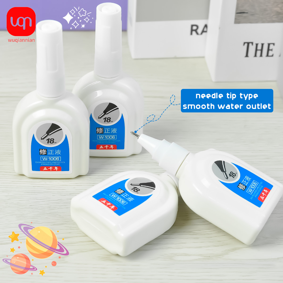 WQN-1/3/6PCS Simple White Corr - Correction Fluid White avaliação e preço