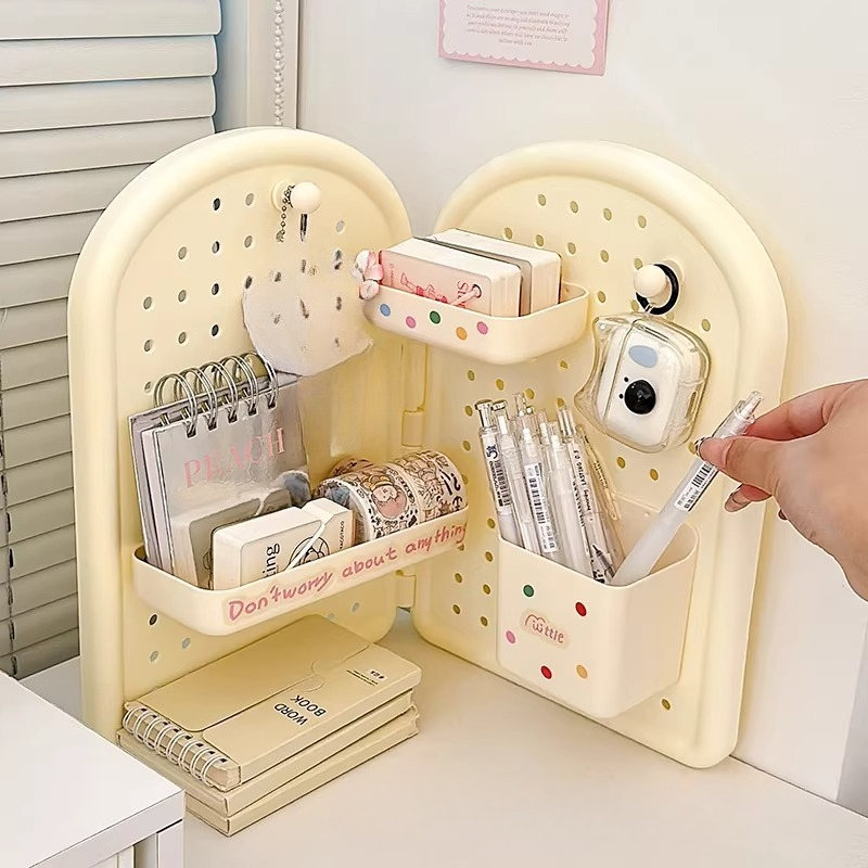 Cute Foldable Corner Pegboard  - Ideal Stationery & Office Supply avaliação e preço
