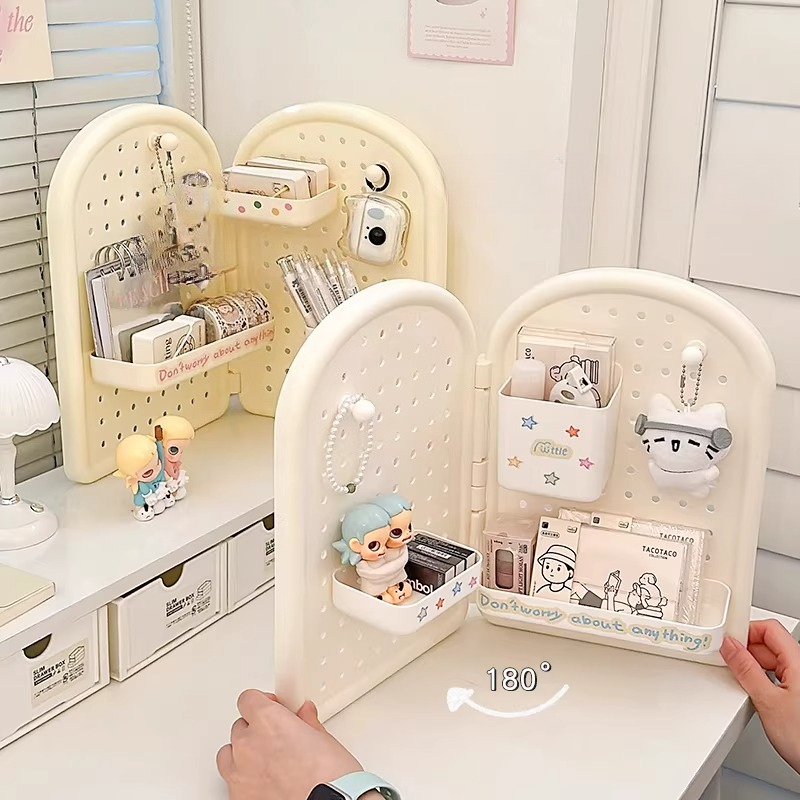 Cute Foldable Corner Pegboard  - Ideal Stationery & Office Supply avaliação e preço