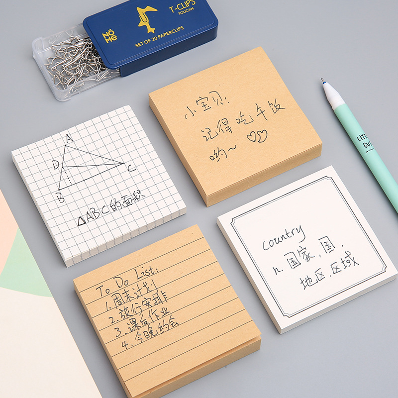 80 Sheets Memo Pad Sticky Note - Office Stationery Supply List avaliação e preço