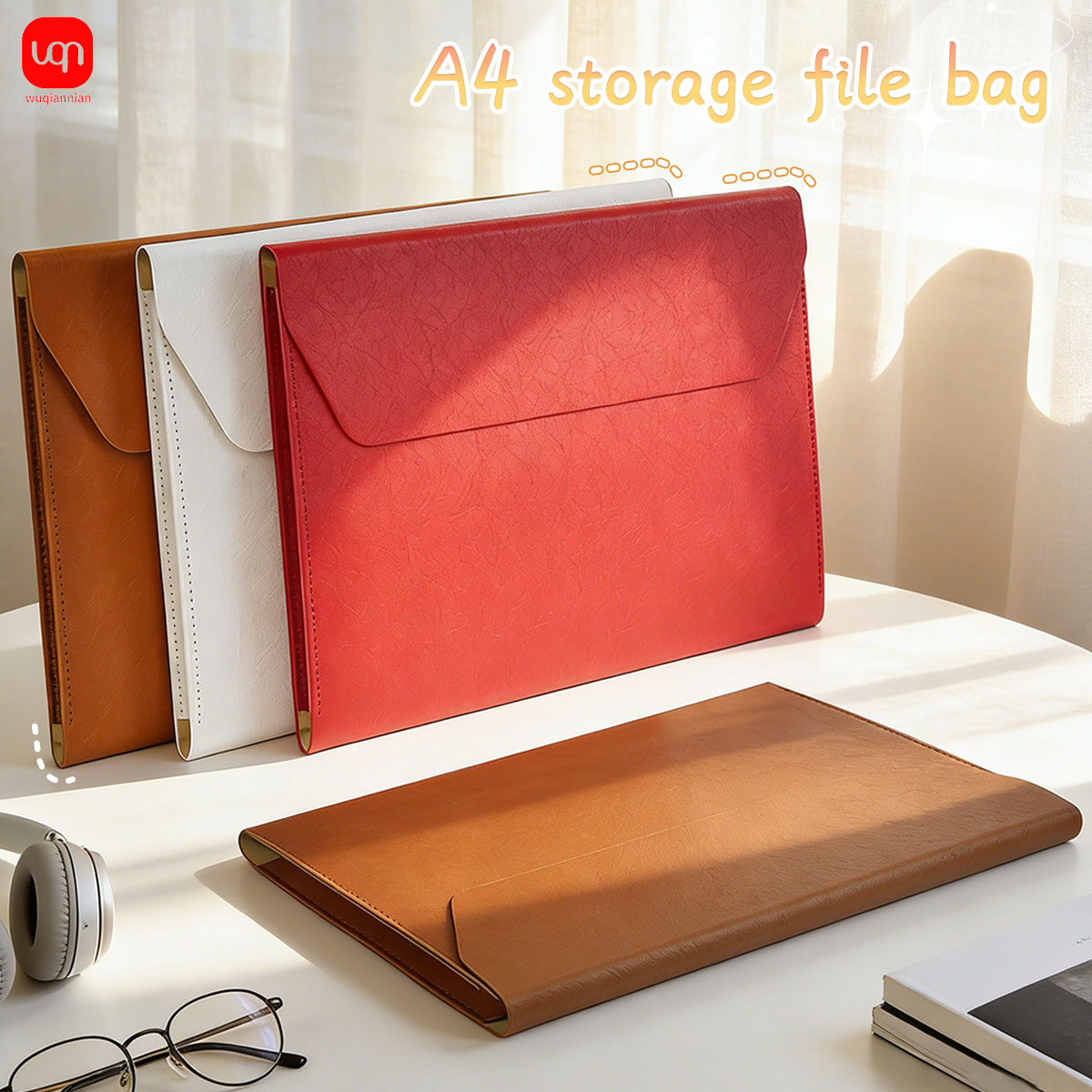 WQN-1PC A4 leather business do - Portfolio Folder Zip avaliação e preço
