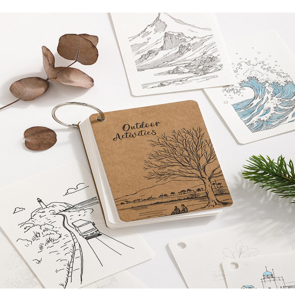 Coloring Book Portable Loose L - Art Sketchbook Ring avaliação e preço