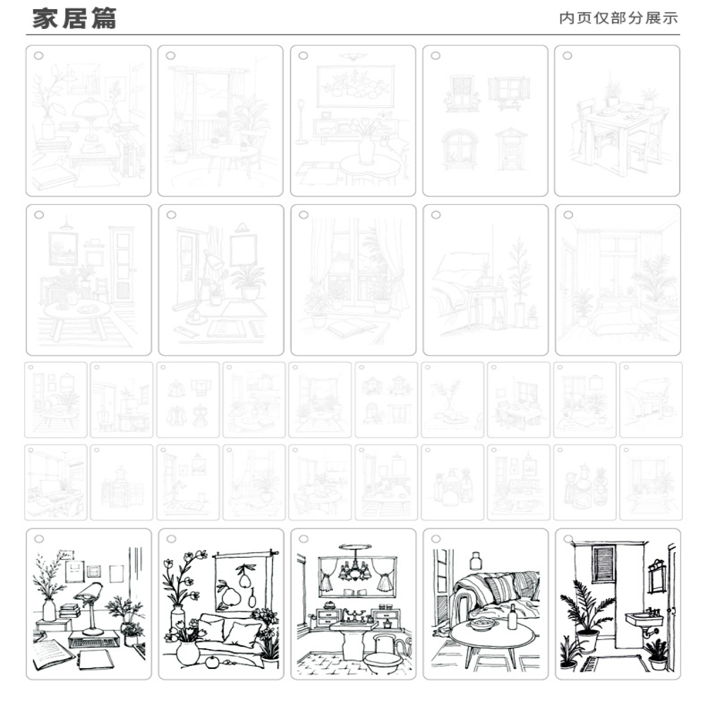 Coloring Book Portable Loose L - Art Sketchbook Ring avaliação e preço