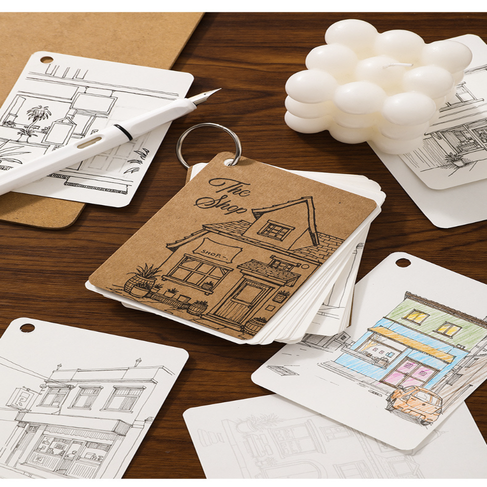 Art Sketch Pad Simple Loose Le - Art Sketchbook Ring avaliação e preço