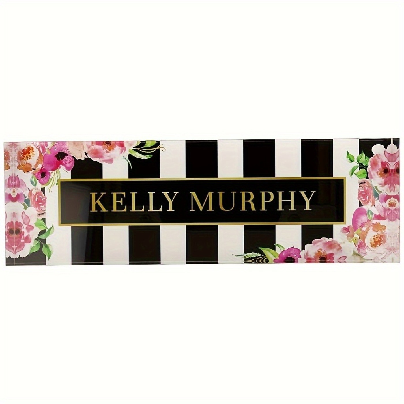 2D Flat Acrylic Nameplate, Flo - Desk Name Plate avaliação e preço