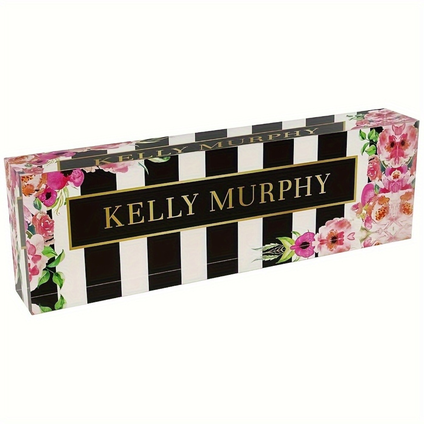 2D Flat Acrylic Nameplate, Flo - Desk Name Plate avaliação e preço