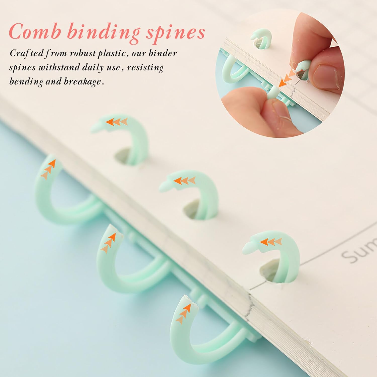 5/10Pcs Comb Binding Spines 30 - Binding Comb Plastic avaliação e preço