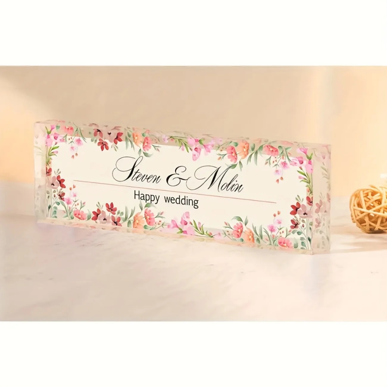 Customizable 2D Acrylic Desk N - Desk Name Plate avaliação e preço