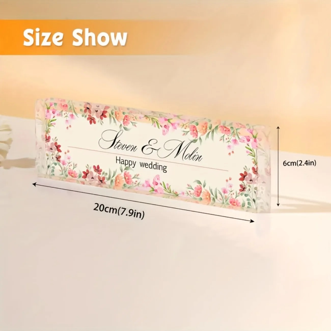 Customizable 2D Acrylic Desk N - Desk Name Plate avaliação e preço