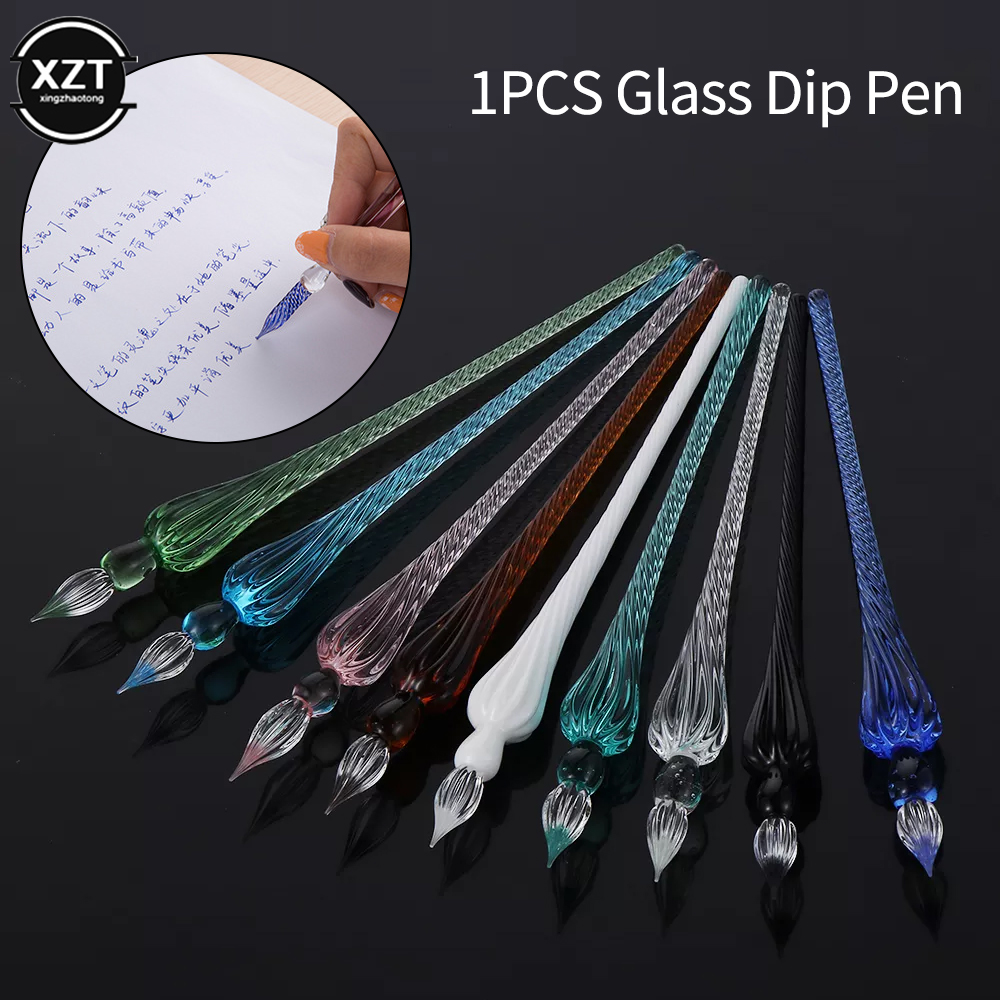 1Pcs new Vintage Glass Dip Dip - Fountain Pen Ink avaliação e preço